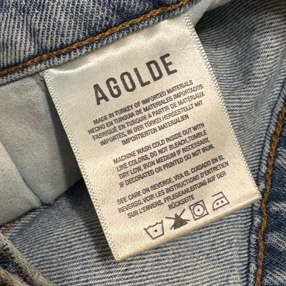 Agolde Reworked Paper Bag High Rise Jeans Size 26 - Picture 12 of 13